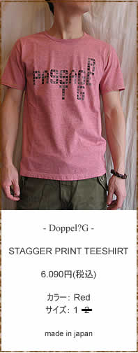 Doppel?G (�h�b�y��) Doppel?G (�h�b�y��) STAGGER PRINT TEESHIRT