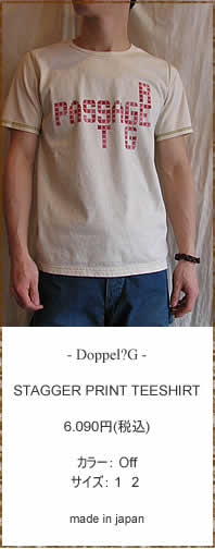 Doppel?G (�h�b�y��) Doppel?G (�h�b�y��) STAGGER PRINT TEESHIRT
