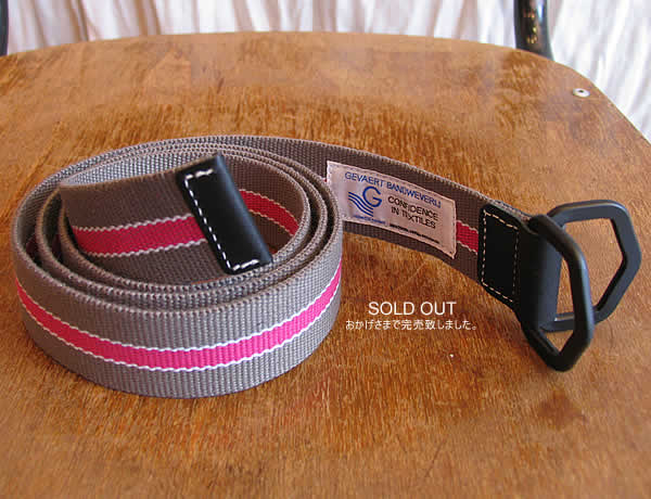 GEVAERT BANDWEVERIJ (ゲバルト) テキスタイルリボンベルト