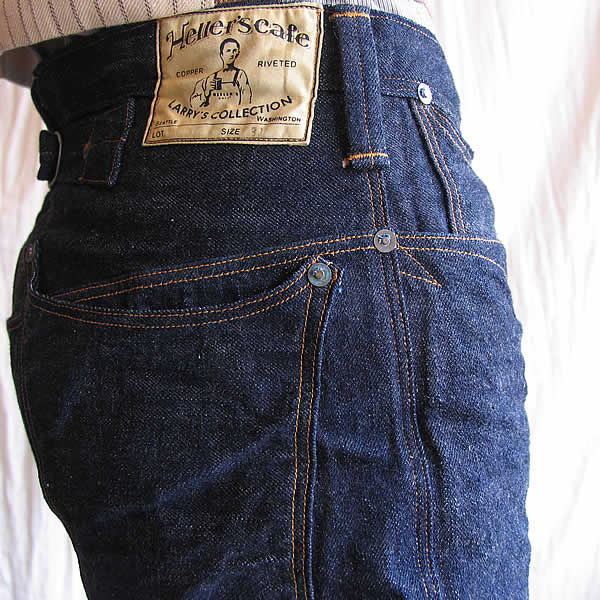 HELLER'S CAFE(ヘラーズカフェ)　HC-035 Nonpareil waist over all (ONE-WASH)