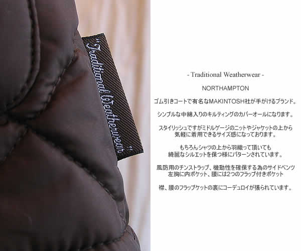 Traditional Weather Wear (トラディショナルウェザーウェアー) NORTHAMPTON 092DT-1002A
